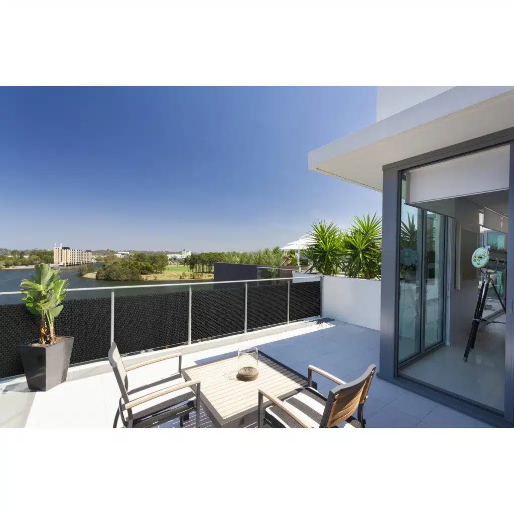 Residential window glass installed in balconi by Ahmad Glass Works in Al Quoz Dubai