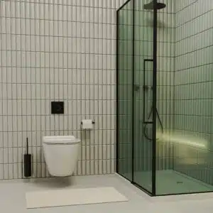Mirror and Glass installation in Bathroom at AL QUOZ DUBAI