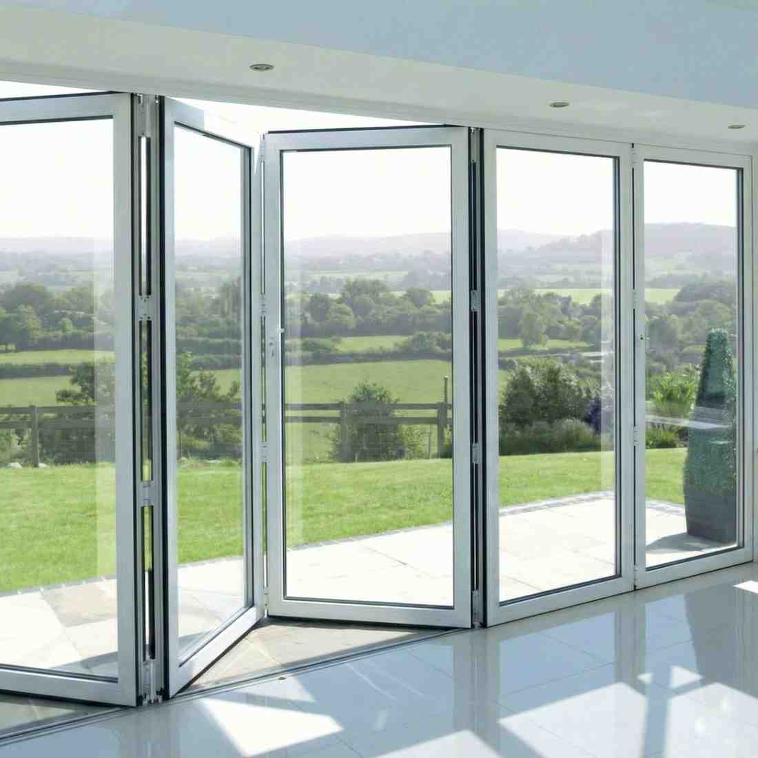 Clear glass patio door installation by Ahmad Glass Works in Dubai