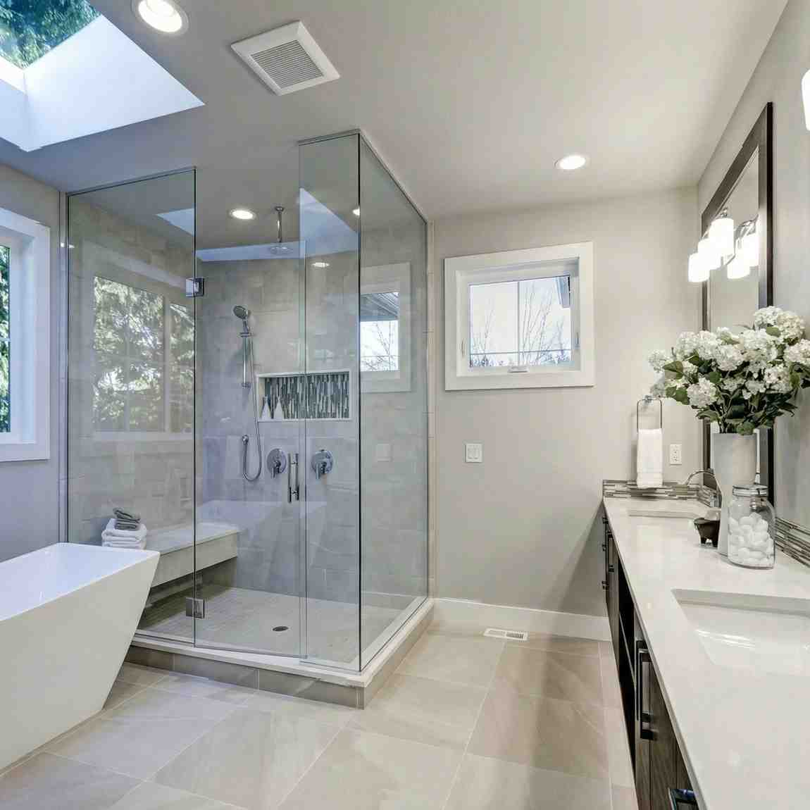 Mirror and Glass installation in Bathroom at AL QUOZ DUBAI