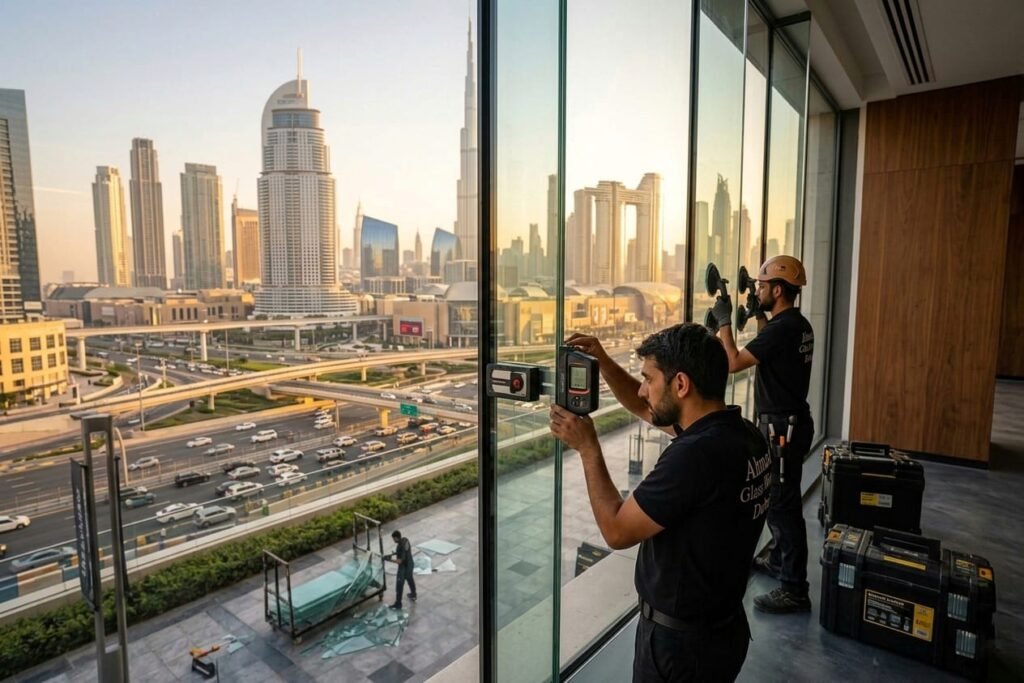 Emergency glass repair and replacement service in Dubai