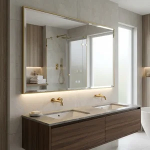 Custom Bathroom Wall Mirror Installation Dubai