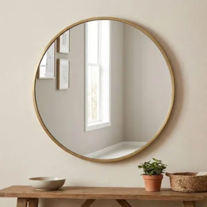 Stylish round decorative mirror for home interior decoration
