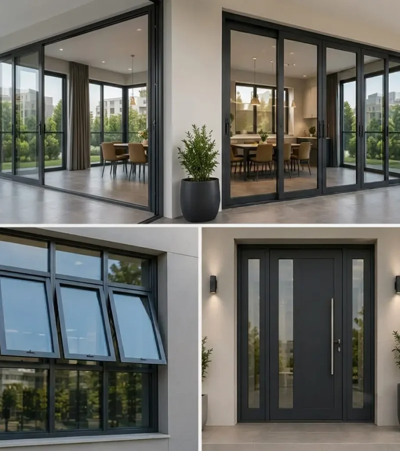 Premium aluminium doors and windows installation in Dubai by Ahmad Glass Works