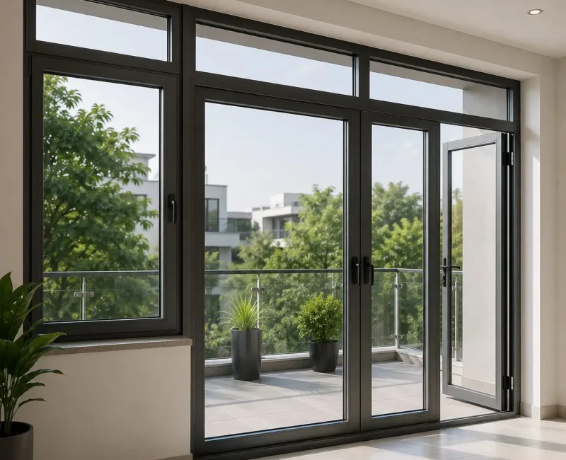 Custom aluminium doors and windows in Al Quoz Dubai