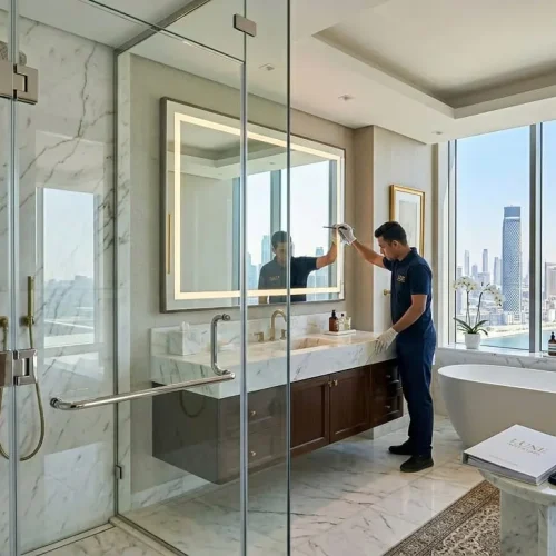 Custom Bathroom Mirror Installation Dubai