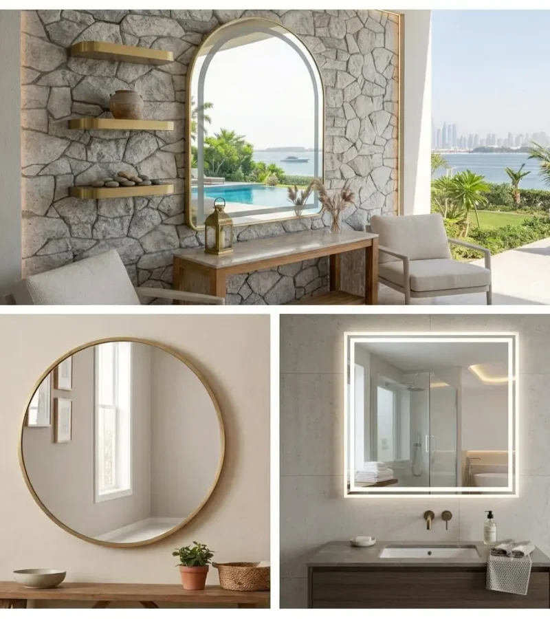 Custom Mirror Installation Dubai by Ahmad Glass Works