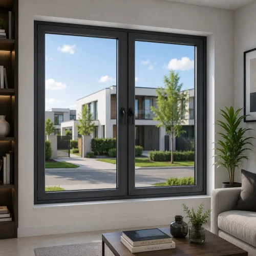 Double glazed aluminium windows for thermal insulation in Dubai