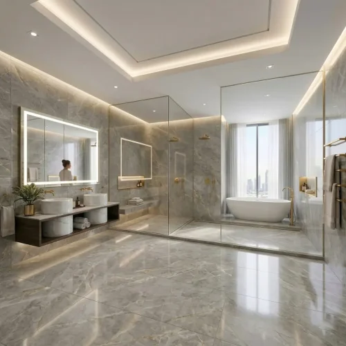 Frameless Shower Glass Partition Dubai for Modern Bathrooms