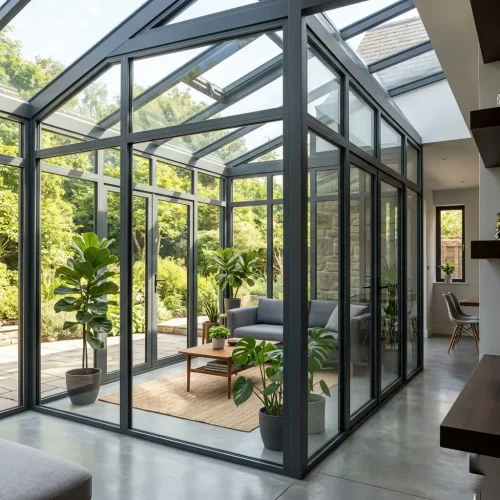 Glass Room Metal and Aluminium Framework Partition Dubai
