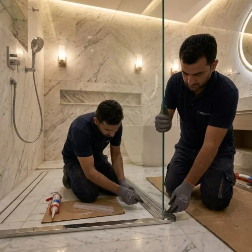 Frameless shower glass repair and replacement Dubai